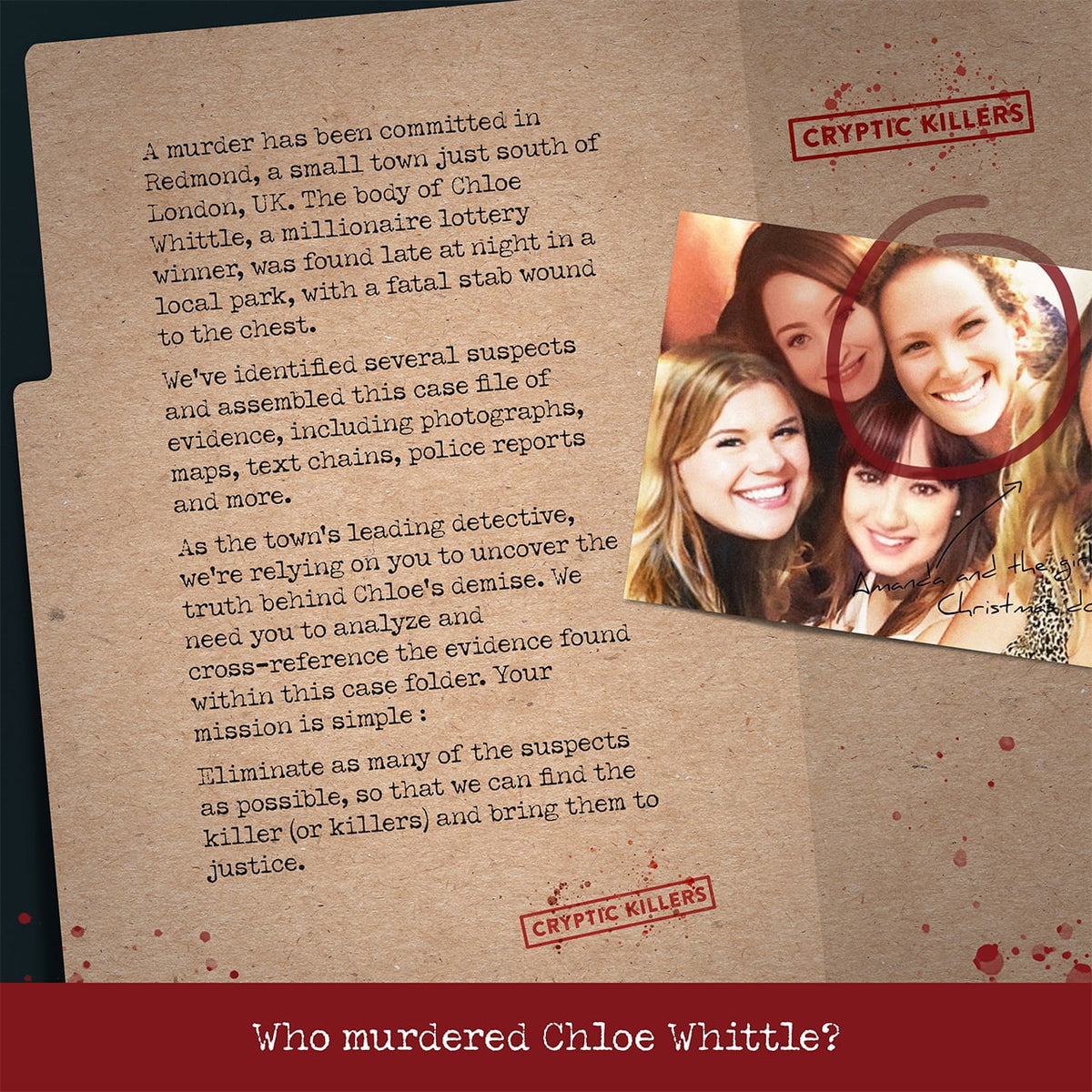 CASE #5 - MURDER OF A MILLIONAIRE